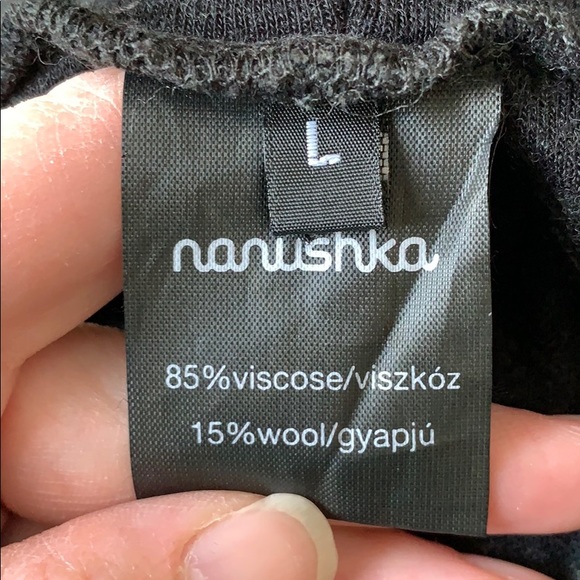 NWT Nanushka black poncho sz lg - Picture 4 of 6